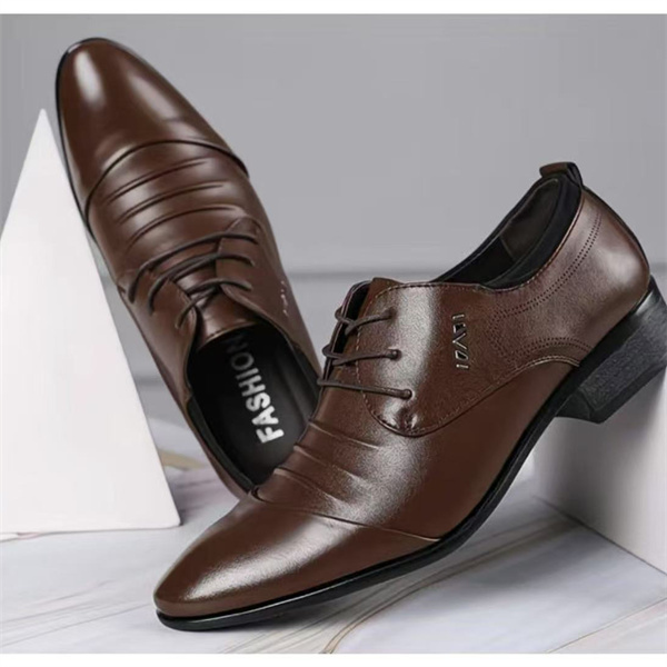 New large-size men's casual business all-match leather shoes