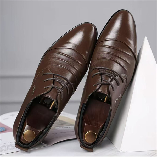New large-size men's casual business all-match leather shoes