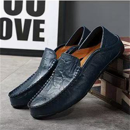 British men's large-size moccasins, casual shoes, slip-on breathable loafers, driving shoes