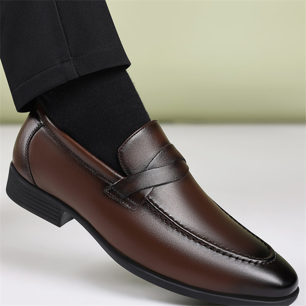 Summer casual slip-on British leather shoes loafers