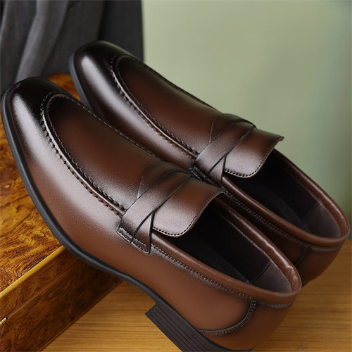 Summer casual slip-on British leather shoes loafers