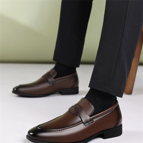 Summer casual slip-on British leather shoes loafers