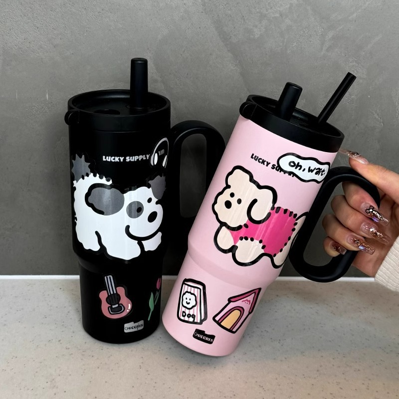 316 Stainless Steel Large Capacity Suction Cup Car Cup with Handle