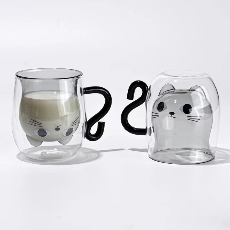 Double Layer Glass High Temperature Resistant Milk Cup Breakfast Cup