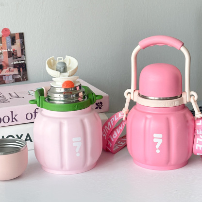 Hallowmas Large-capacity Stainless Steel Heat and Cold Preservation Cup