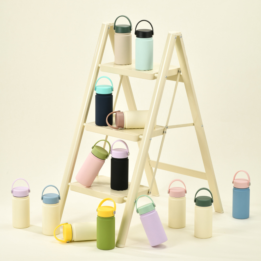 350ml Stainless Steel Sports Thermos Portable Hand-held Water Bottle