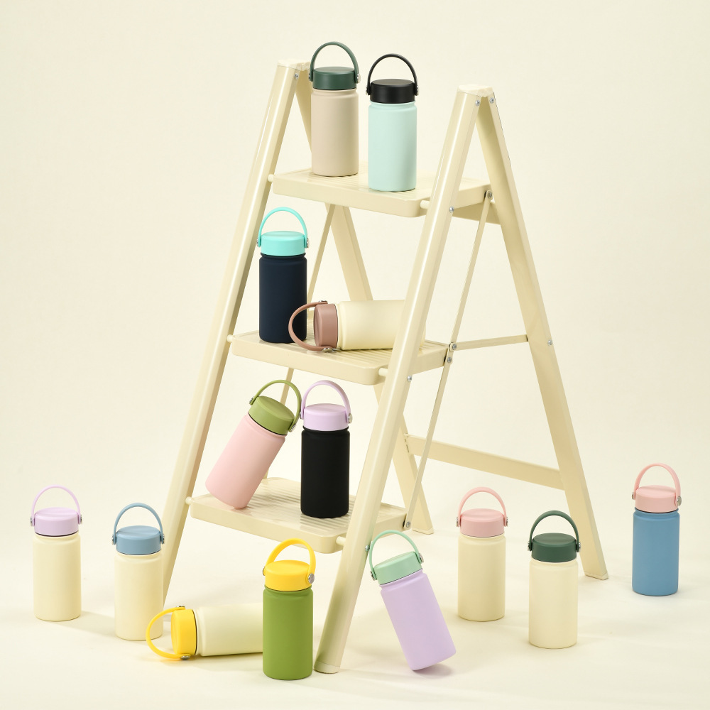 350ml Stainless Steel Sports Thermos Portable Hand-held Water Bottle