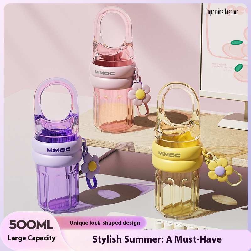 Colorful Fashion Plastic Cups Portable Large Capacity Coffee Cups