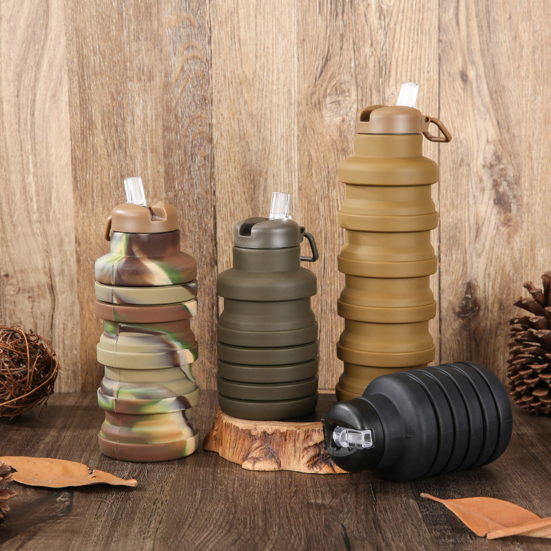 Outdoor Portable Folding  Water Bottle Silicone
