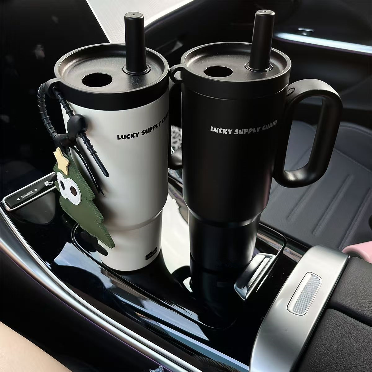 316 Stainless Steel Large Capacity Suction Cup Car Cup with Handle