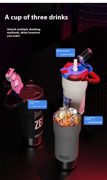 Large Capacity Stainless Steel Vehicle Mounted Portable Insulated Cup