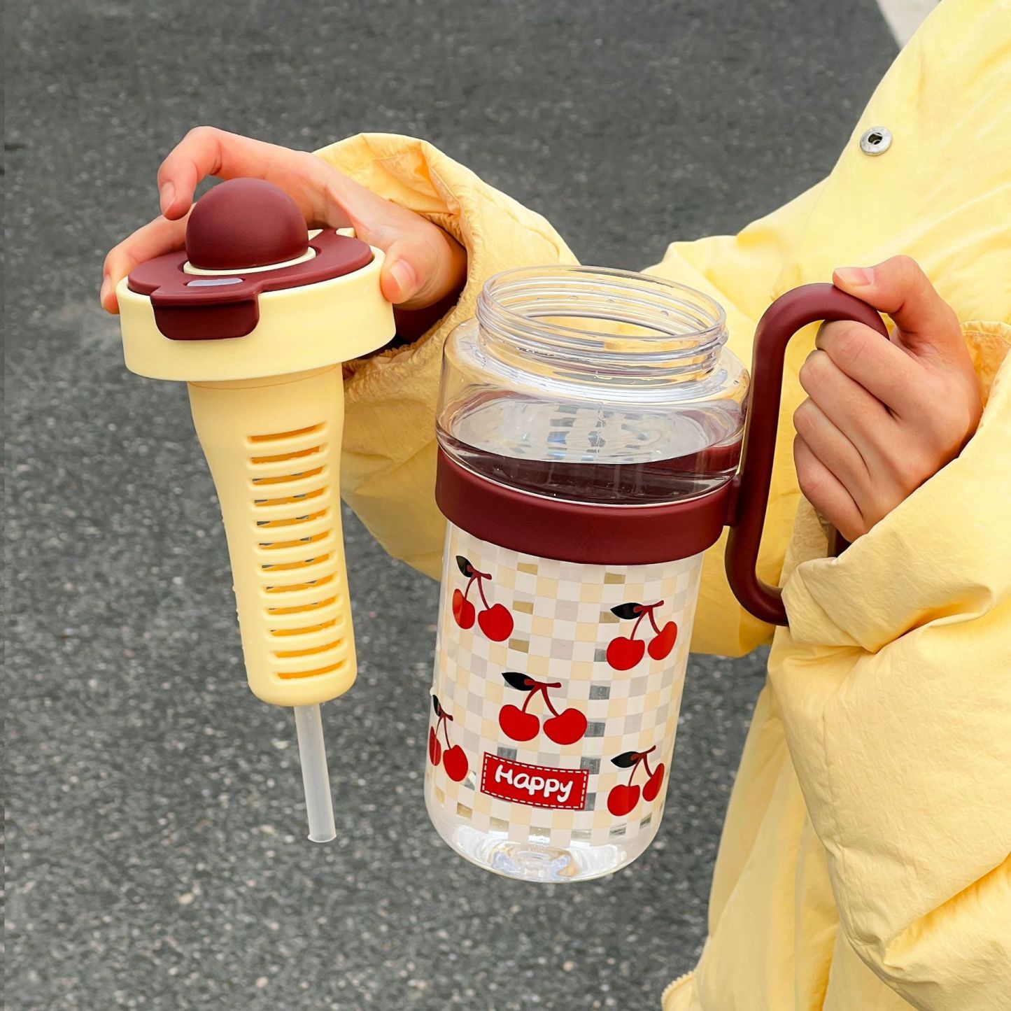 New Summer Plastic Water Cup Men and Women General Outdoor Car Office Large Capacity Water Cup Drink Cup