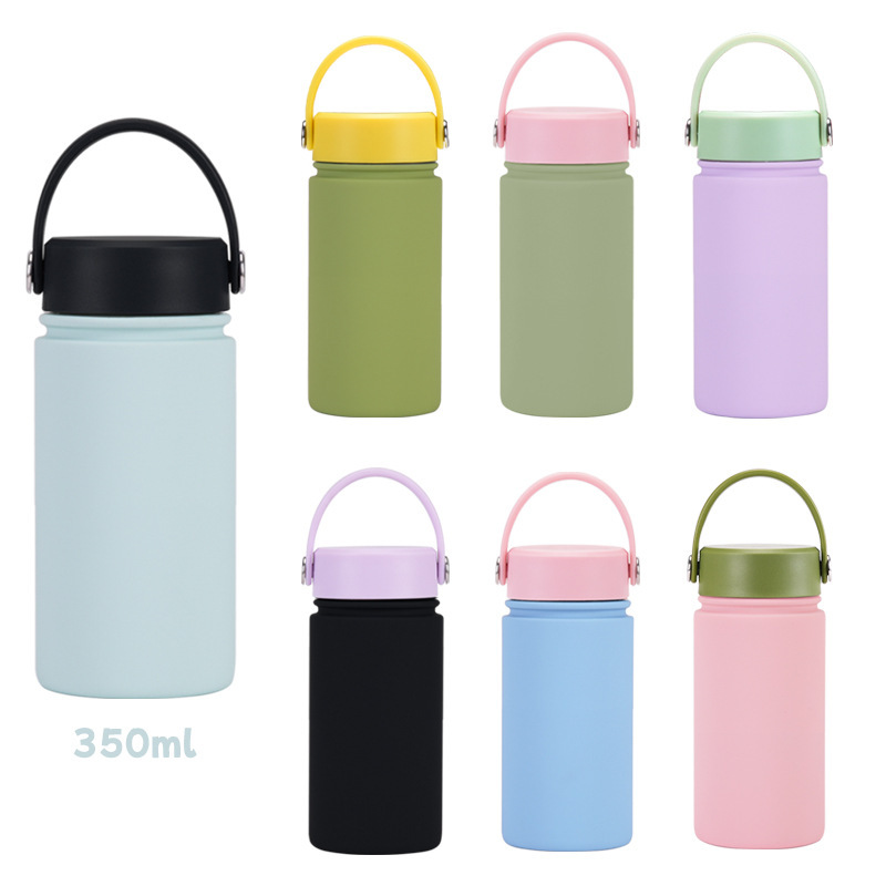 350ml Stainless Steel Sports Thermos Portable Hand-held Water Bottle