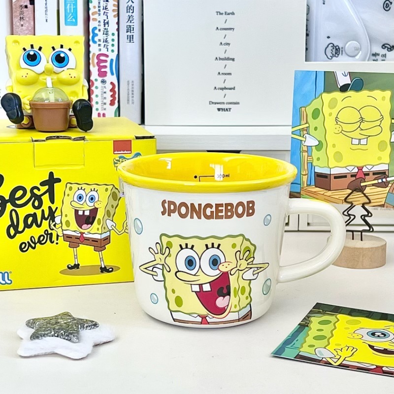 Cartoon Anime Character Ceramic Cup Kawaii Cheese Crab Shape Ceramic Cup Birthday Gift Quilt Coffee Cup with Spoon and Gift Box