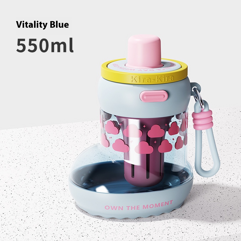 Dopamine Super Large Capacity Girls Plastic Cup Cute Creative Shoe Shape Portable Straw Cup