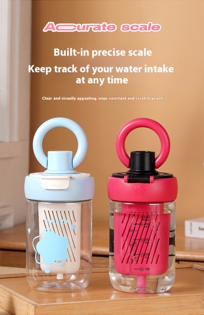 Summer Large Capacity Tea-water Separation Double-drinking Cup