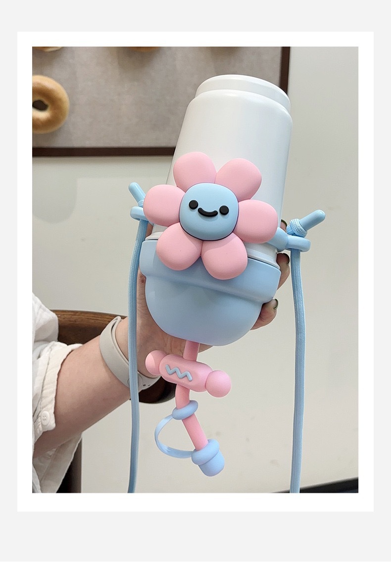 Cartoon Stainless Steel Milk Tea Cup for Heat and Cold Preservation