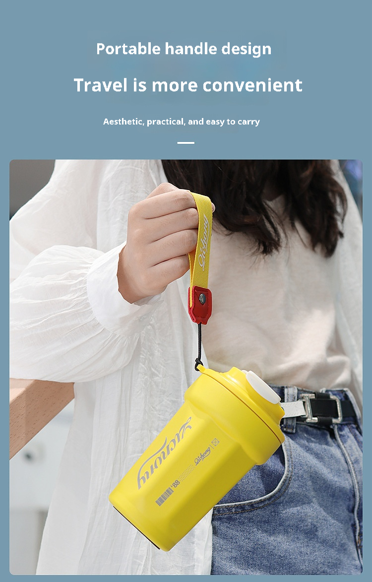 Coffee Cup 316 Stainless Steel Thermos Cup Outdoor High-value Men Women Water Cup Holder for Car Gift