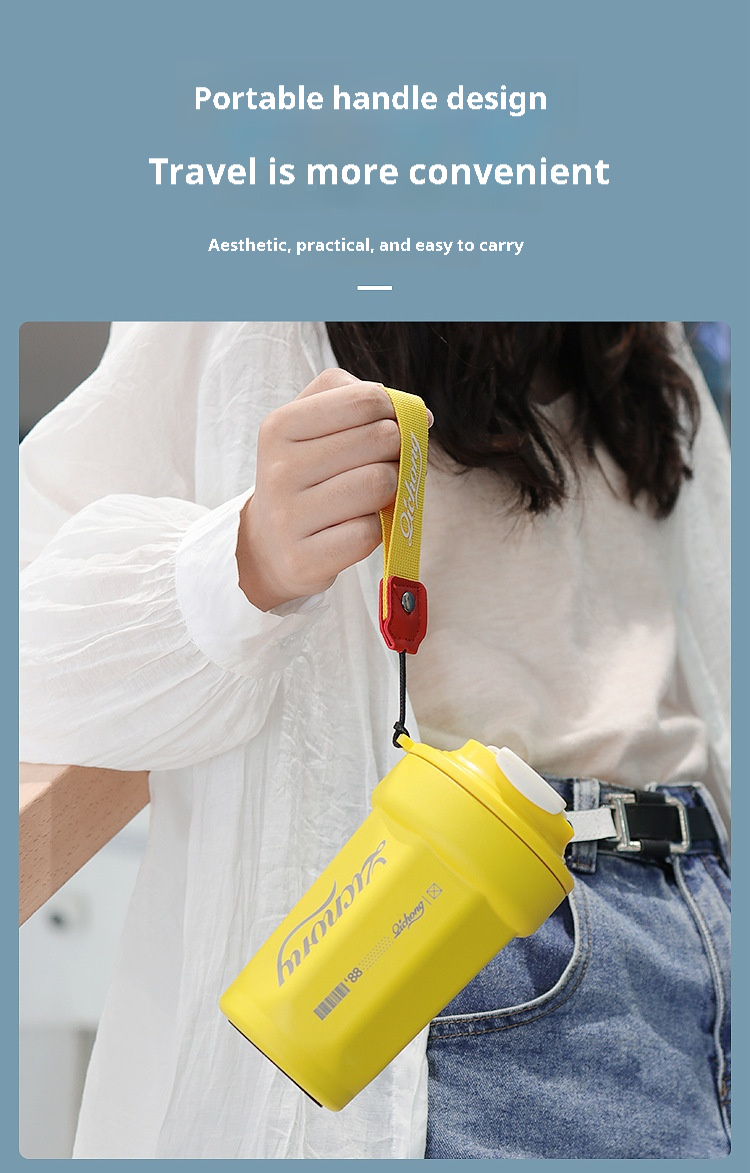 Coffee Cup 316 Stainless Steel Thermos Cup Outdoor High-value Men Women Water Cup Holder for Car Gift