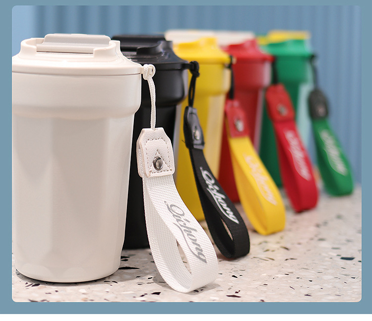 Coffee Cup 316 Stainless Steel Thermos Cup Outdoor High-value Men Women Water Cup Holder for Car Gift