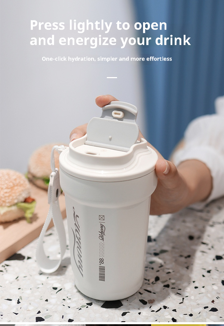 Coffee Cup 316 Stainless Steel Thermos Cup Outdoor High-value Men Women Water Cup Holder for Car Gift