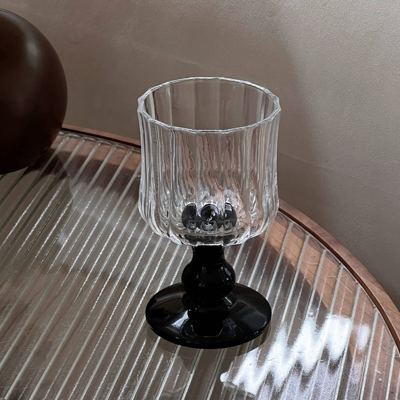 Ins-style Vintage Glass Goblets Fruit Wine Glasses Red Wine Glasses High-end Cocktail Beer Glasses Champagne Wine Glasses