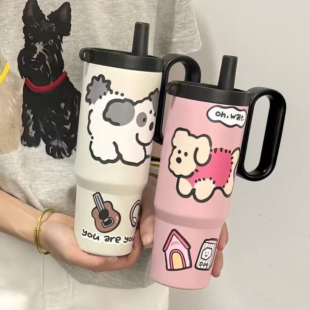 316 Stainless Steel Large Capacity Suction Cup Car Cup with Handle