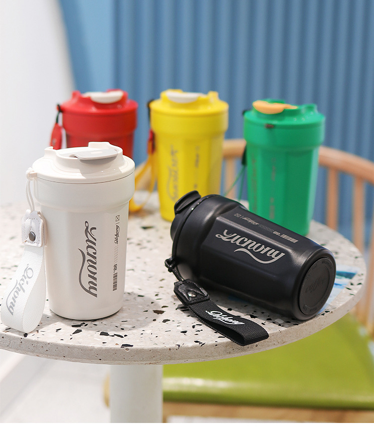 Coffee Cup 316 Stainless Steel Thermos Cup Outdoor High-value Men Women Water Cup Holder for Car Gift