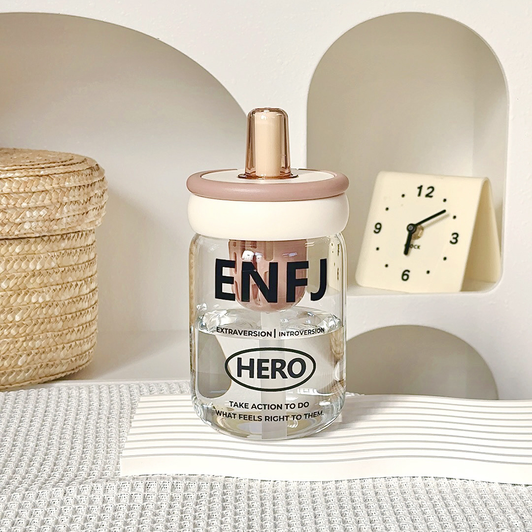 Simple Fashion High-temperature Resistant Tea Brewing Glass Cup Straw Cup