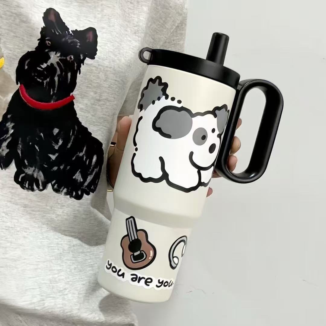 316 Stainless Steel Large Capacity Suction Cup Car Cup with Handle