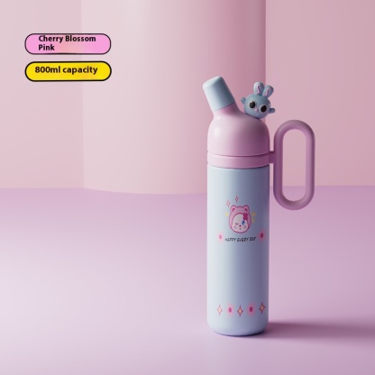 Cartoon Doll Insulated Large Capacity Straw Children's Water Cup