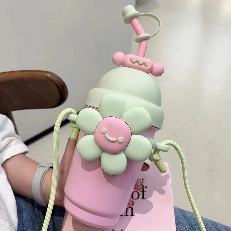 Cartoon Stainless Steel Milk Tea Cup for Heat and Cold Preservation