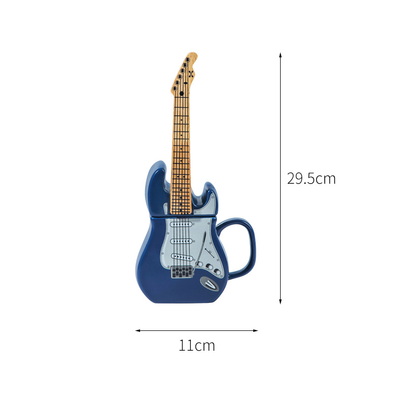 Creative Guitar Cup-shaped Mugs 3D Ceramic Cups Fashion Water Cups