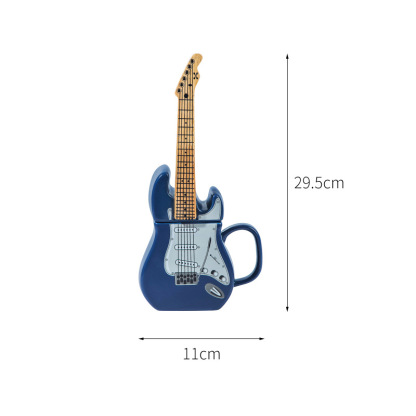 Creative Guitar Cup-shaped Mugs 3D Ceramic Cups Fashion Water Cups