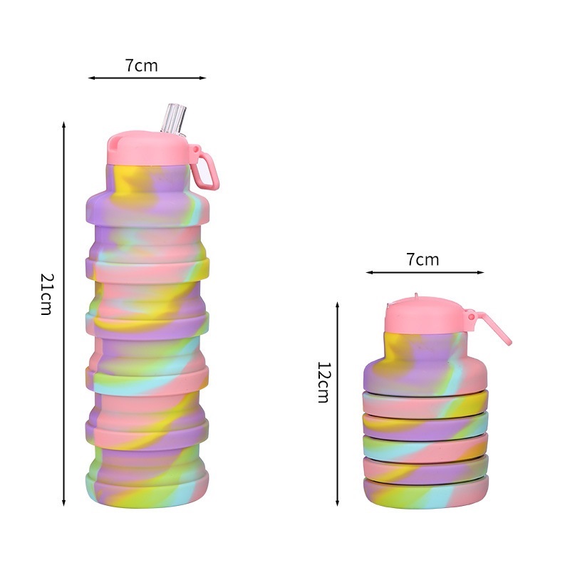 Outdoor Portable Folding Water Bottle Silicone