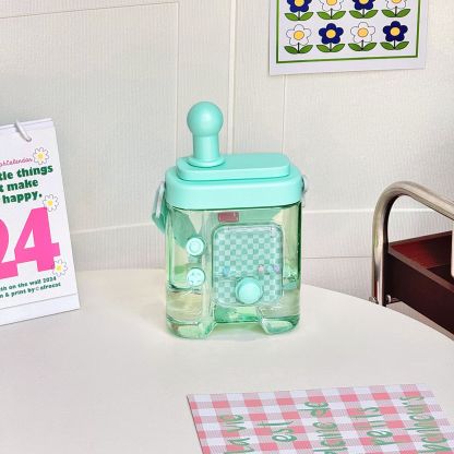 Fun Creative Game Console Straw Water Cup Slanted Cross Cup