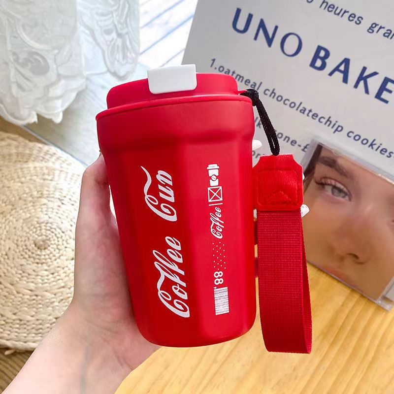 Kawaii Ice Cream Water Cup Portable Large Capacity Sugar Cone Straw Cu