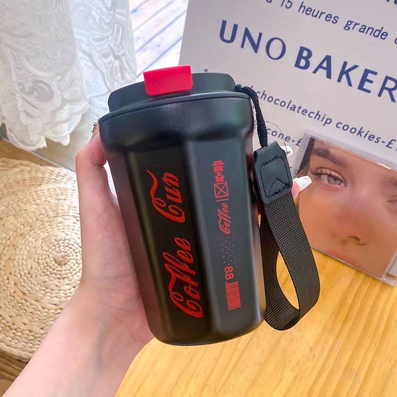 Kawaii Ice Cream Water Cup Portable Large Capacity Sugar Cone Straw Cu