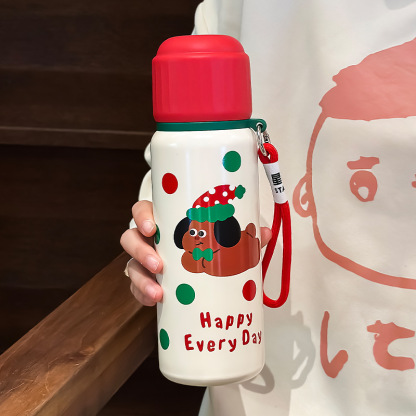 Christmas Couple Cute Large-capacity Stainless Steel Water Cups