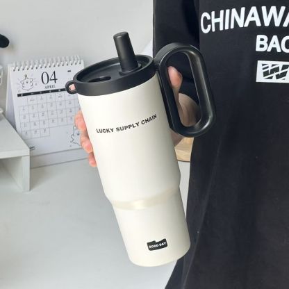 316 Stainless Steel Large Capacity Suction Cup Car Cup with Handle