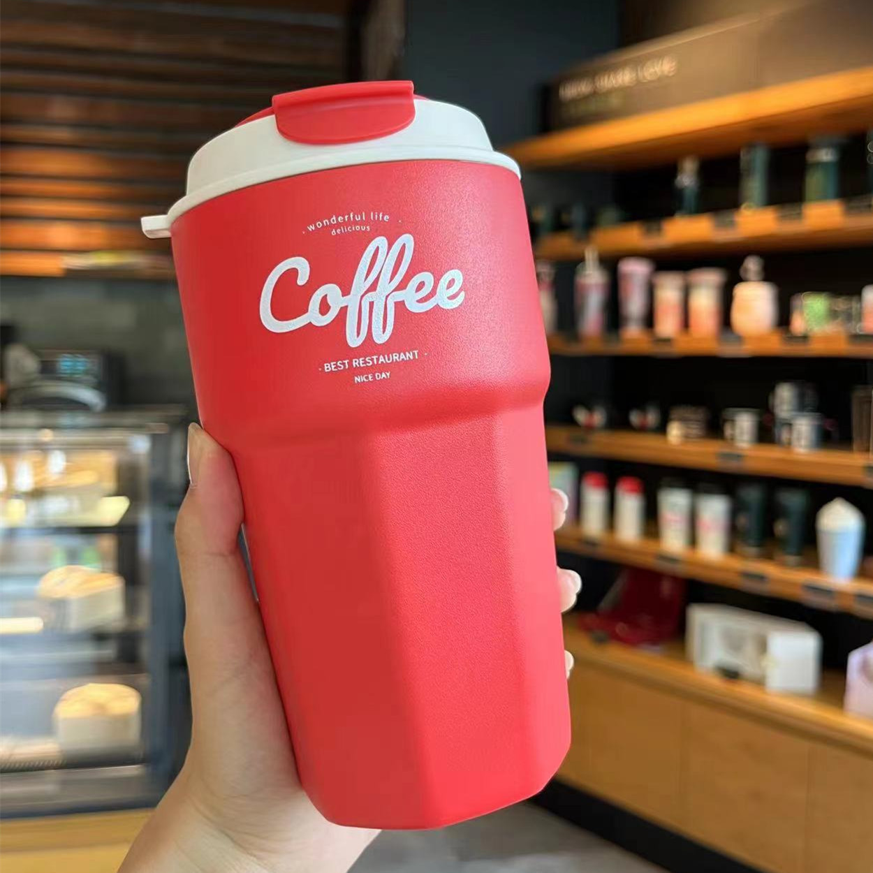 Nordic-style Stainless Steel Coffee Cup Direct Drinking Insulated Water Cup