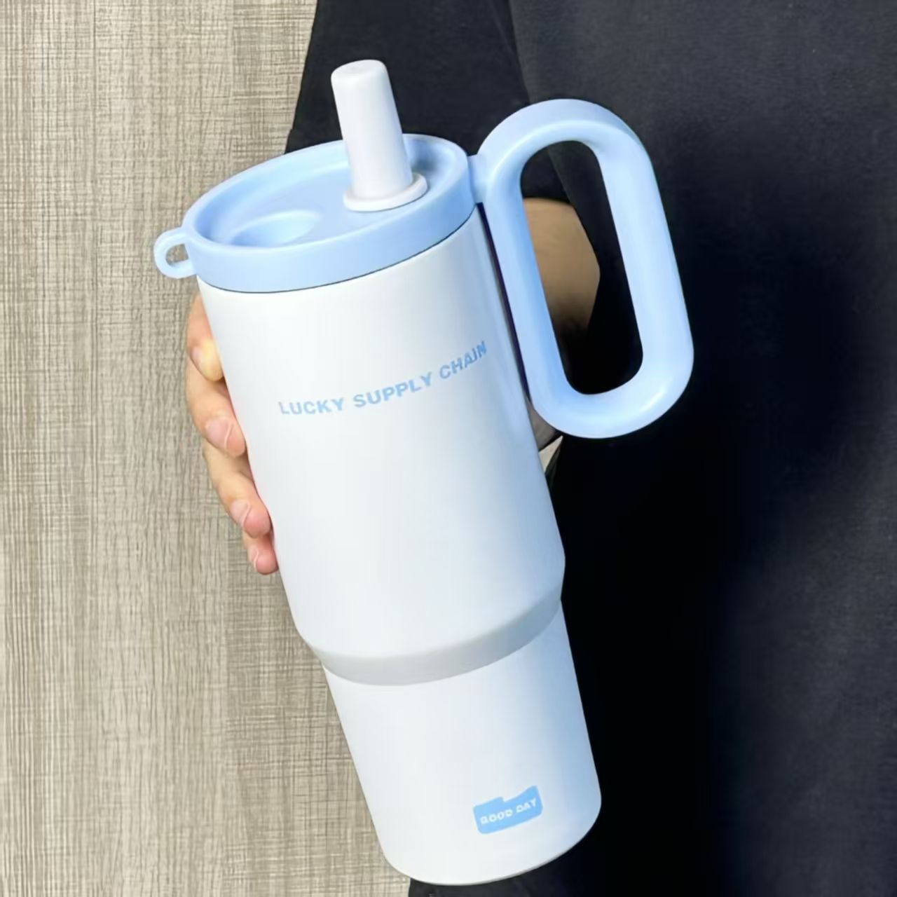 316 Stainless Steel Large Capacity Suction Cup Car Cup with Handle