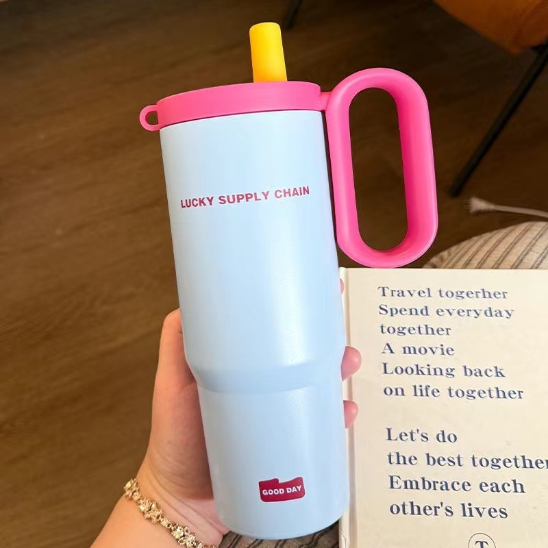 316 Stainless Steel Large Capacity Suction Cup Car Cup with Handle