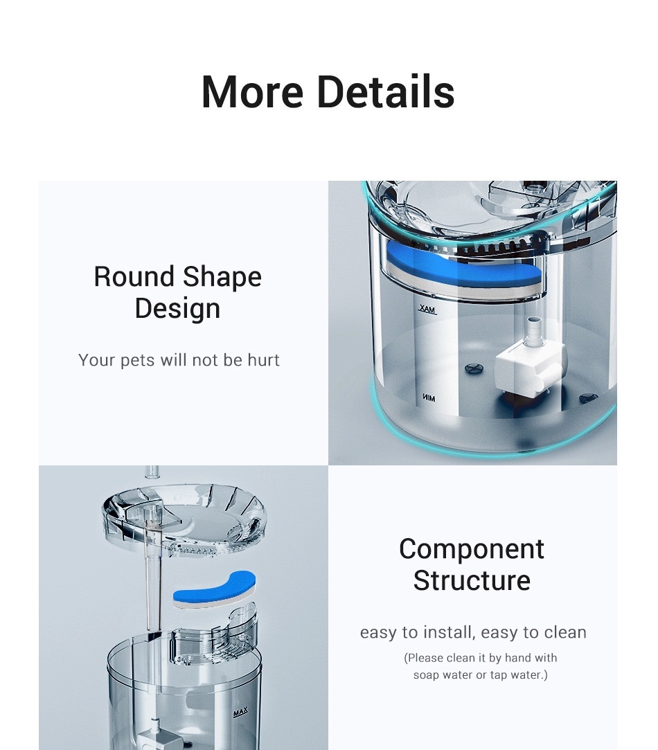 Flowing water, Smart water dispenser for pets