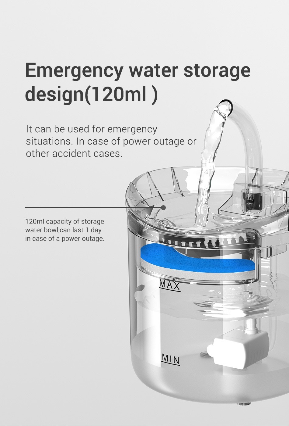 Flowing water, Smart water dispenser for pets