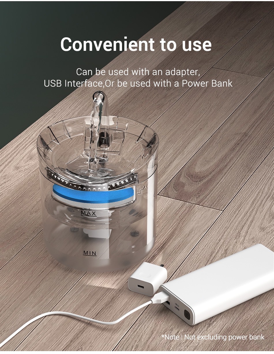 Flowing water, Smart water dispenser for pets