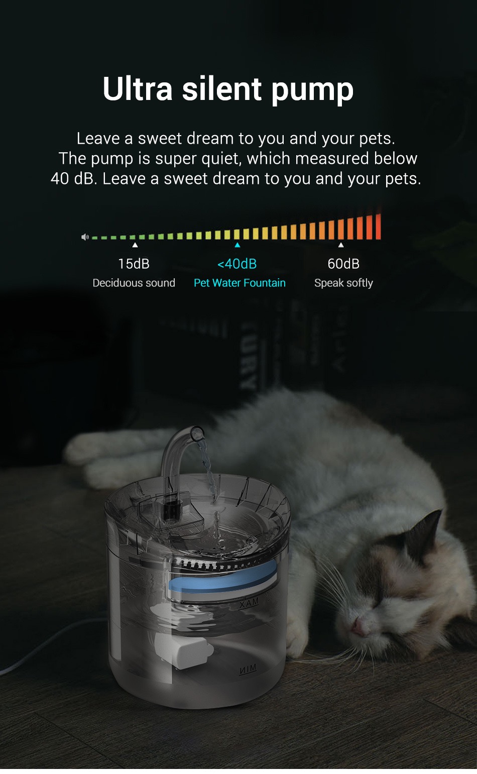 Flowing water, Smart water dispenser for pets