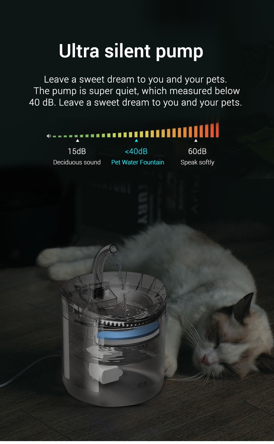 Flowing water, Smart water dispenser for pets