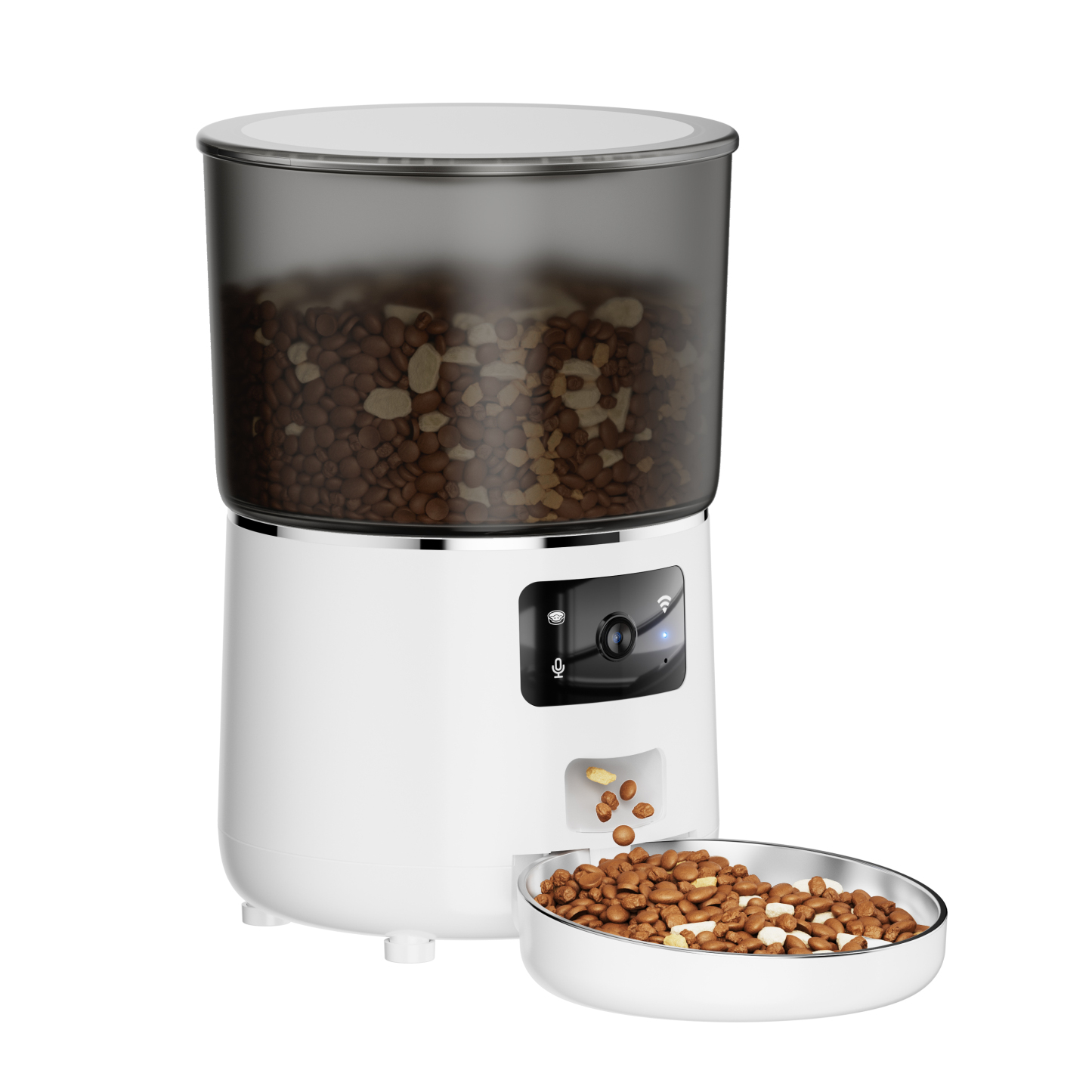 Smart pet feeder, Mobile app remote Control Feeding, Voice and vVideo