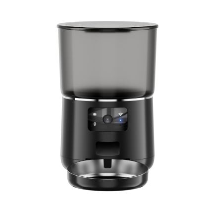 SmartPaws DuoFeeder - 4L Clog-Proof Pet Food Dispenser with Live HD Cam & Voice Control (PlungerTech™/Doodle App/Dual Power)